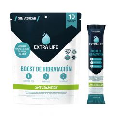 PACK EXTRA LIFE BOOST LIME SENSATION 10X15 GRS