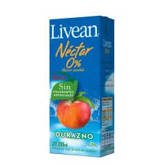 PACK NECTAR LIVEAN DURAZNO TETRA 24X200 CC