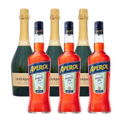 PACK: 3 APEROL 750 + 3 CHAMP.BRUT ROYAL 750 CC