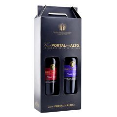 MALETA PORTAL DEL ALTO PRIVATE RESERVE 1 CABERNET SAUVIGNON + 1 MERLOT 750ML 13.5º