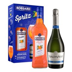 MALETA ROSSARD ARANCIATA LITRO + VALDIVIESO BRUT 750 CC