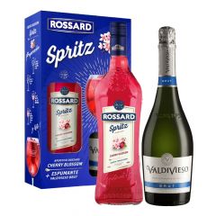MALETA ROSSARD CHERRY LITRO + VALDIVIESO BRUT 750 CC