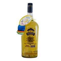 DESTILADO DE AGAVE EL COMANDANTE DORADO CON GUSANO 1750 CC