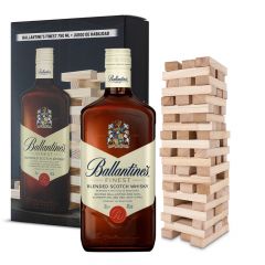 WHISKY BALLANTINES 6 ANOS 750 CC + JUEGO JENGA