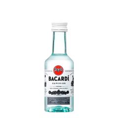 PACK RON BACARDI BLANCO BOT.PLASTICA 10X50 CC MINIATURA 40°