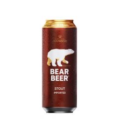 PACK CERVEZA BEAR BEER STOUT LATA 24X500 CC 5.5g