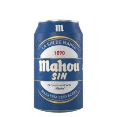 PACK CERVEZA MAHOU SN ALCOHOL LATA 24X330 CC 1g