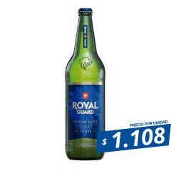 PACK CERVEZA ROYAL GUARD BOTELLA 12X650 CC DESECHABLE 5g