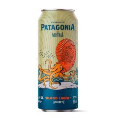 PACK CERVEZA AUSTRAL PATAGONIA BLOND LAGER LATA 24X470 CC 4.5g