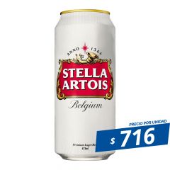 PACK CERVEZA STELLA ARTOIS LATA 4x6x473cc 4.5g