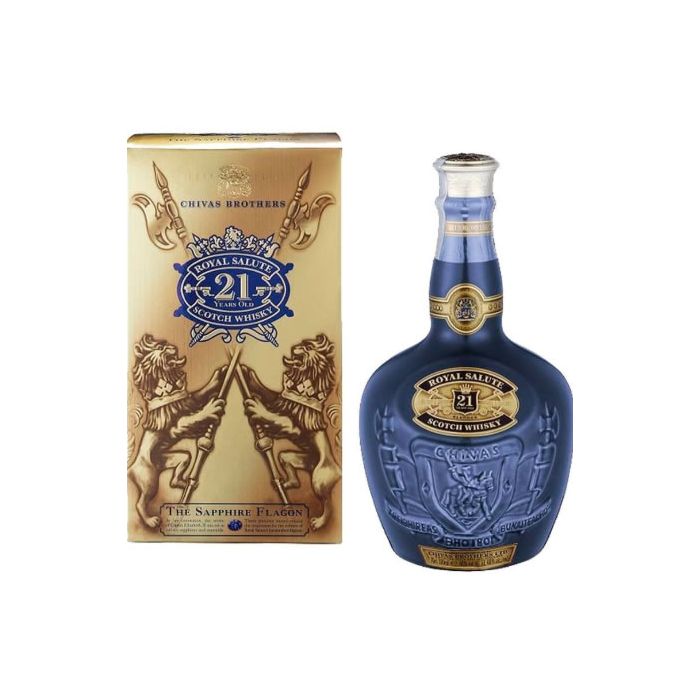 WHISKY ROYAL SALUTE CER.21 AÑOS 750 cc. 40°
